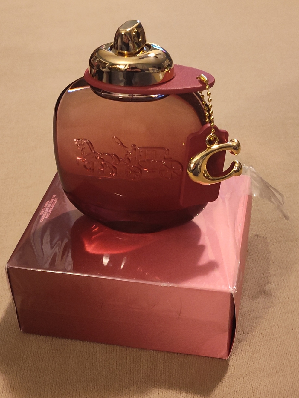 NEW!! Coach Wild Rose Eau de Parfum - Rose/Gold Bottle-3oz
